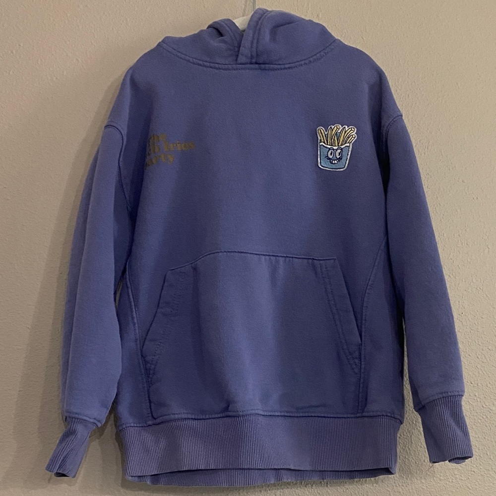 ZARA  Graphic Hoodie with French Fry Crew Print